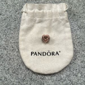 Rose gold Pandora charm